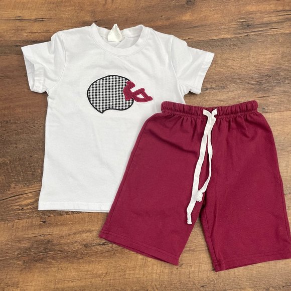 Embroidered Football Helmet Set - Picture 1 of 7